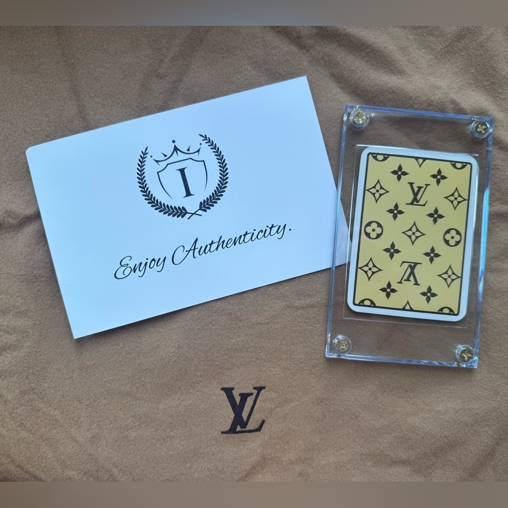 Louis Vuitton Playing Card Case Plastic Authentic
